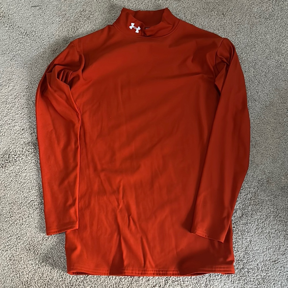 Under Armour Orange Long Sleeve Shirt Size XL